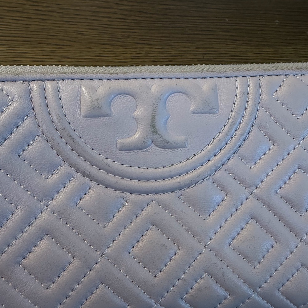 Tory Burch Quilted Blush Pink Leather Wallet - Picture 4 of 9